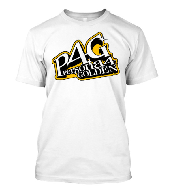 Persona 4 Golden Atlus P4G Yellow Black Text T-Shirt