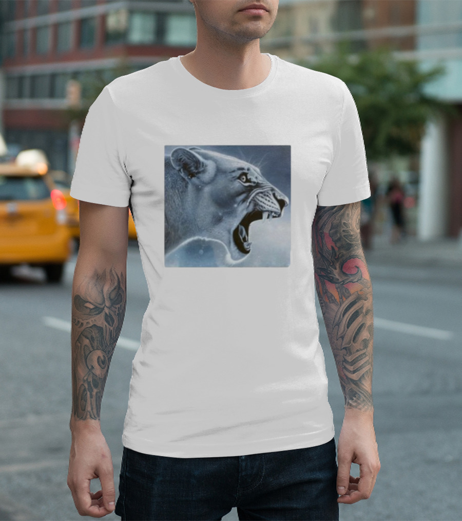 Lion Rage Intense Roar Fierce Expression T-Shirt