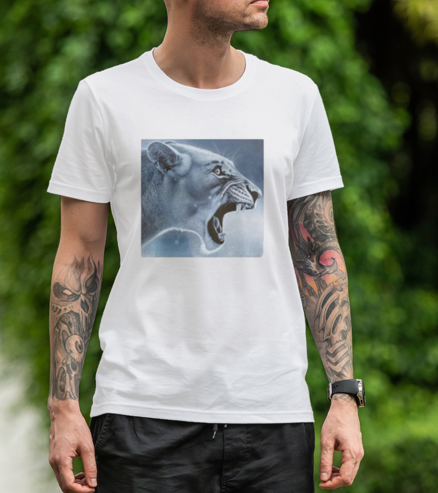 Lion Rage Intense Roar Fierce Expression T-Shirt
