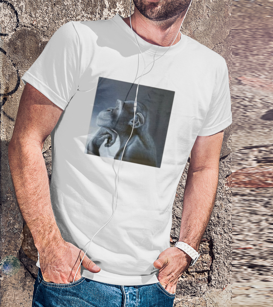 Monkey Rage Thoughtful Pose T-Shirt