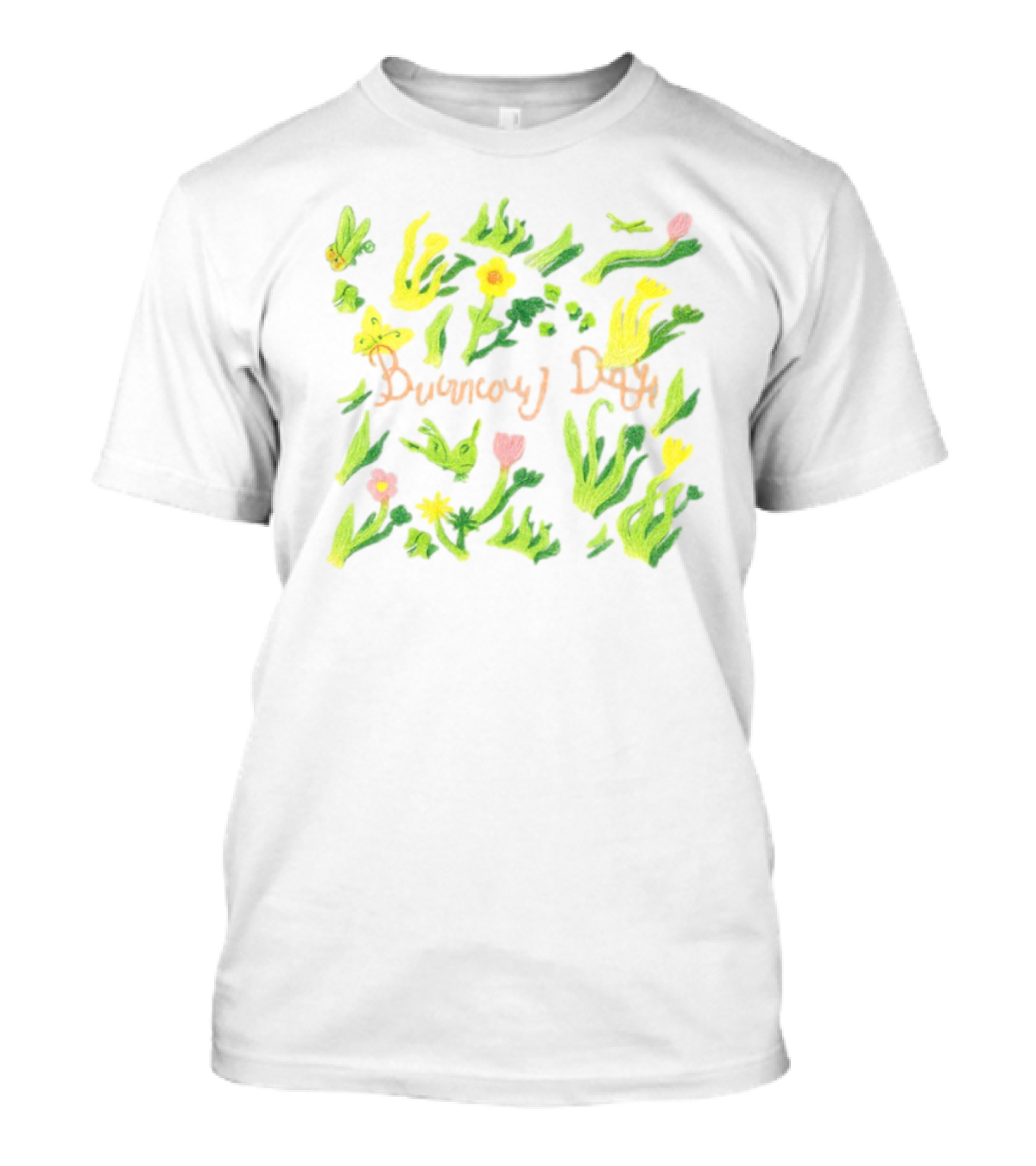 Burnout Days Pastel Floral Pattern T-Shirt