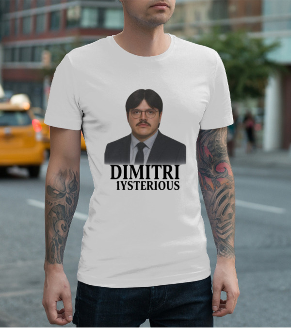 Dimitri Mysterious Suit Glasses Mustache T-Shirt