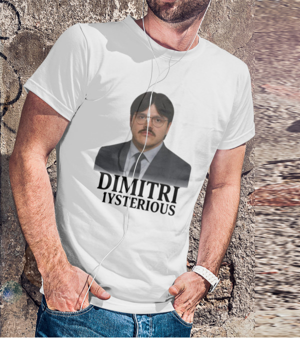 Dimitri Mysterious Suit Glasses Mustache T-Shirt