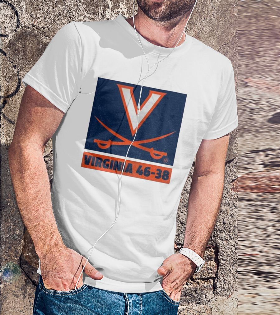 UVA Cavaliers Victory Hoos Did It Again Virginia 46-38 T-Shirt