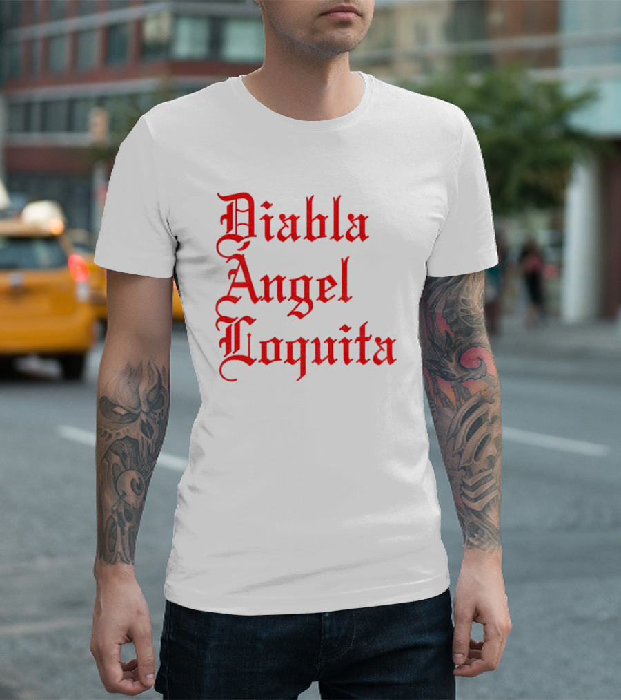 Bad Bunny Diabla Angel Loquita Valentine's Day T-Shirt