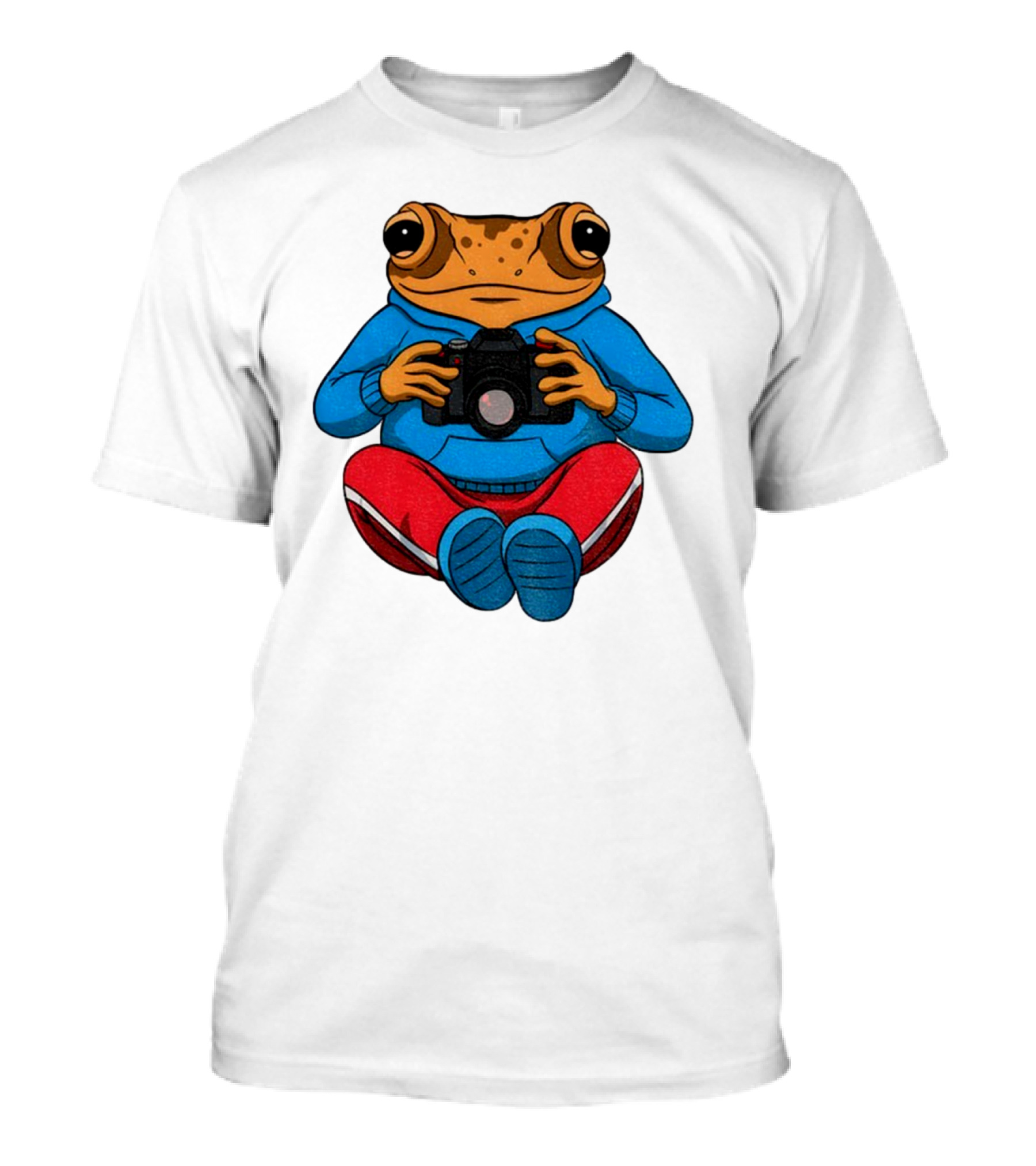 Bad Bunny Sapo Concho Frog With Camera Blue Red Pants T-Shirt