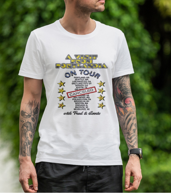 A Visit From Portlandia On Tour 2025 Fred And Carrie Wisconsin Live Show Stars T-Shirt