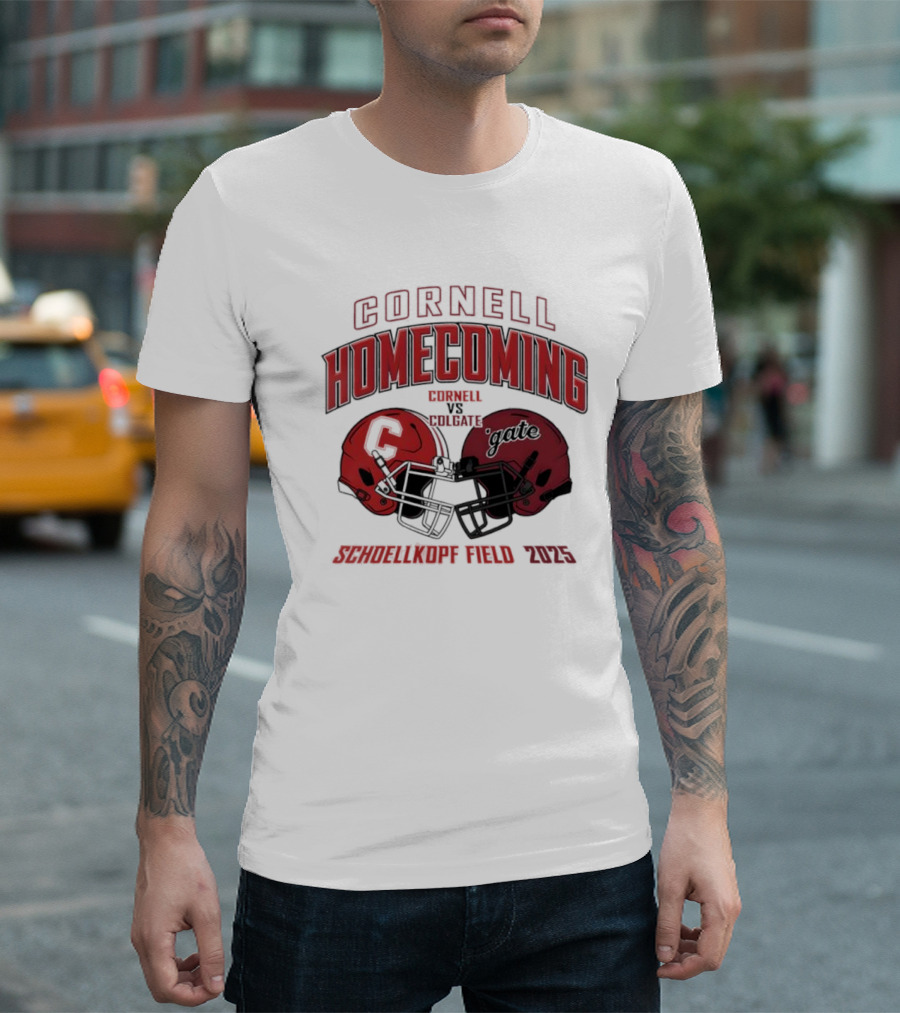 Cornell Homecoming 2025 Cornell Vs Colgate Schoellkopf Field Game Day T-Shirt