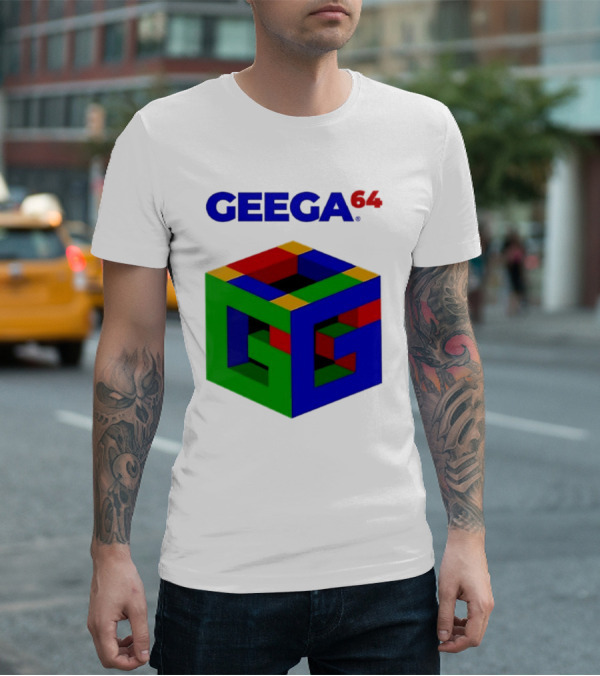 Geega 64 Cube Illusion Design T-Shirt