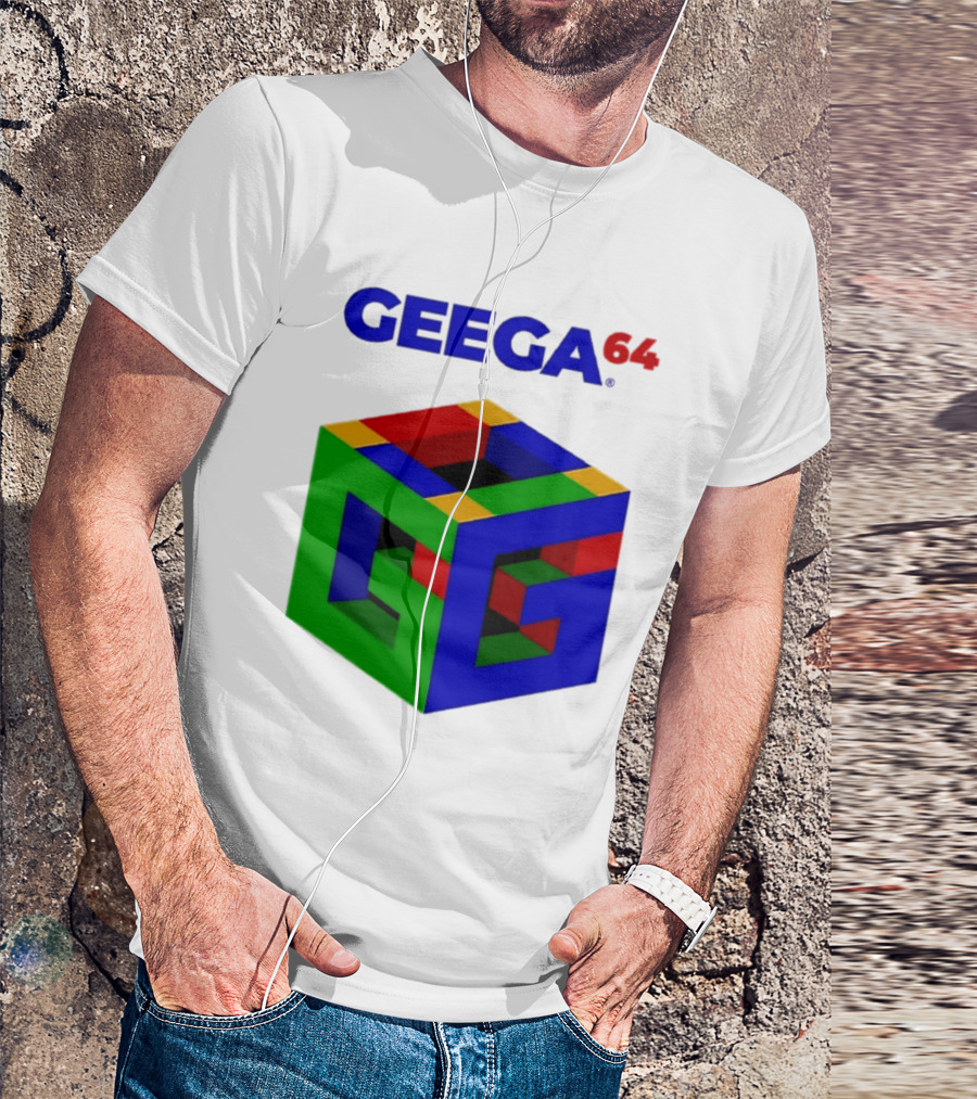 Geega 64 Cube Illusion Design T-Shirt