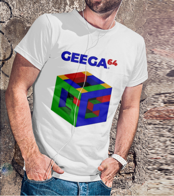Geega 64 Cube Illusion Design T-Shirt