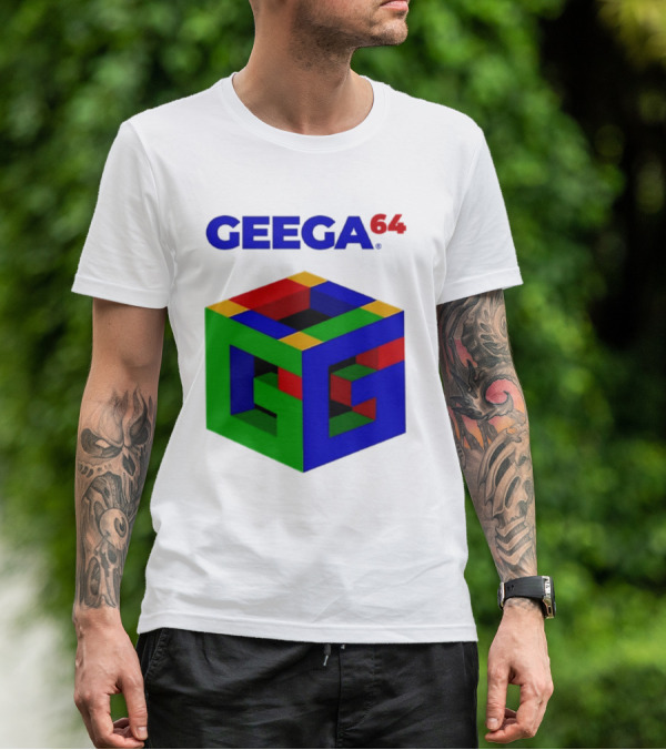Geega 64 Cube Illusion Design T-Shirt