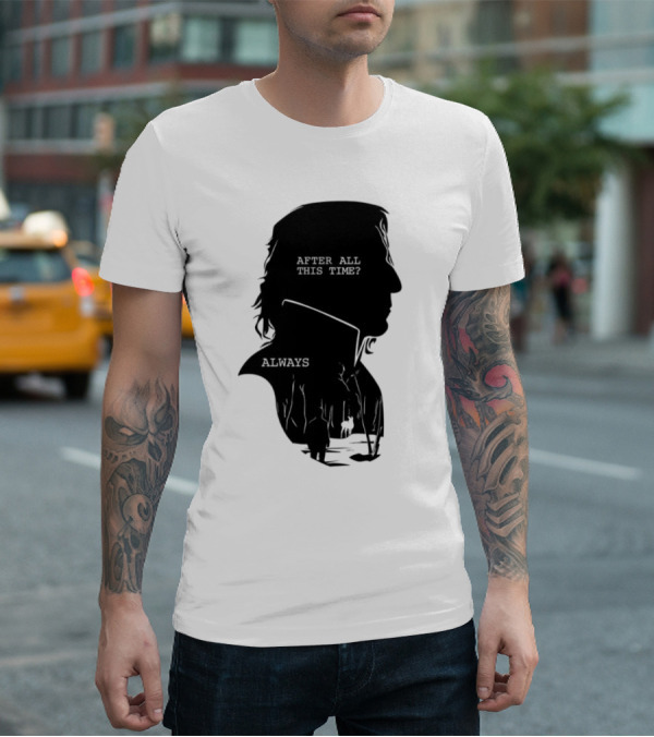 Alan Rickman Always After All This Time Silhouette T-Shirt