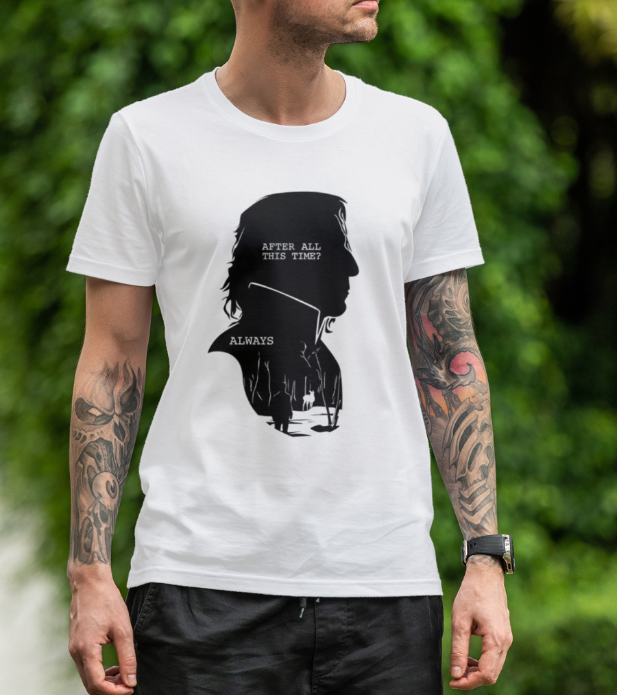 Alan Rickman Always After All This Time Silhouette T-Shirt