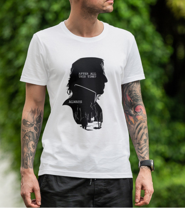 Alan Rickman Always After All This Time Silhouette T-Shirt