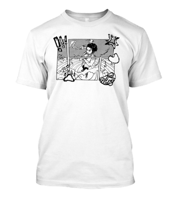 Danny Motta Danime Retro Anime Manga Style Japan-Inspired Collage T-Shirt