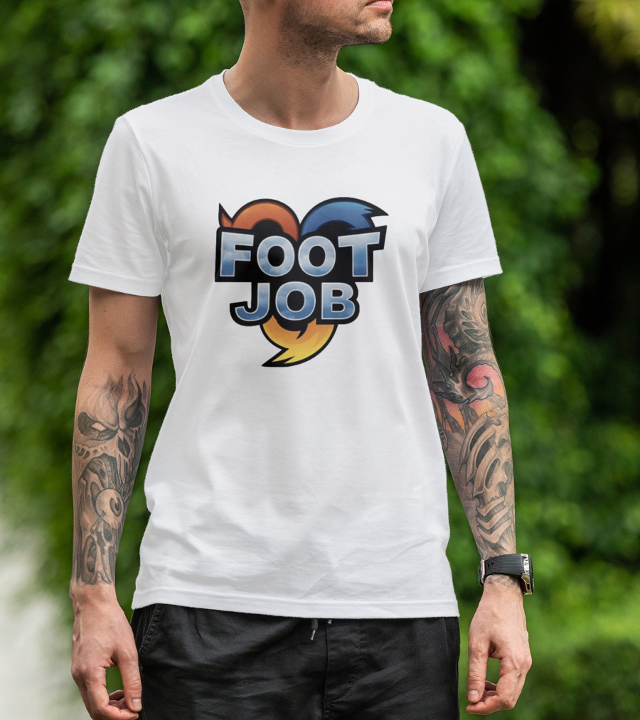 "Footjob Heroes Adventure Icon Parody" T-Shirt