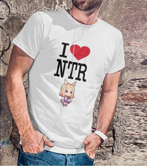 I Love NTR Uma Musume Cute Anime Girl Character T-Shirt