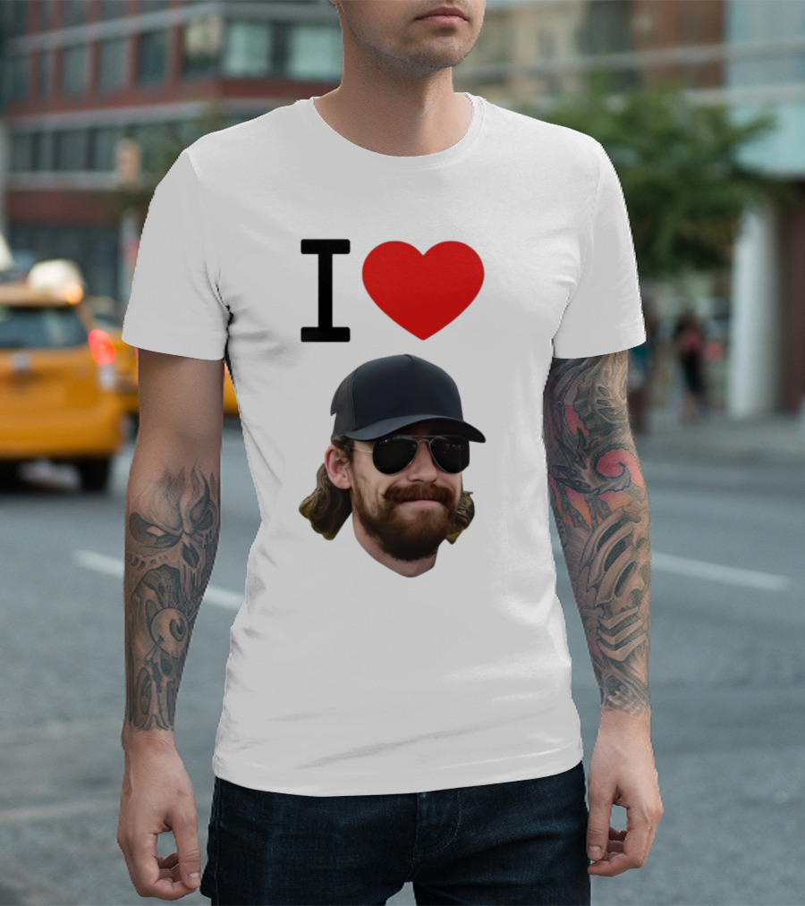 I Heart Ryan Blaney Racing Fan Apparel T-Shirt