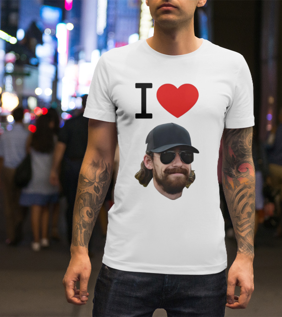 I Heart Ryan Blaney Racing Fan Apparel T-Shirt