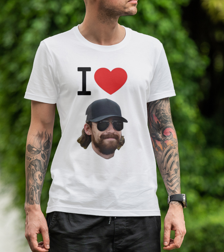 I Heart Ryan Blaney Racing Fan Apparel T-Shirt