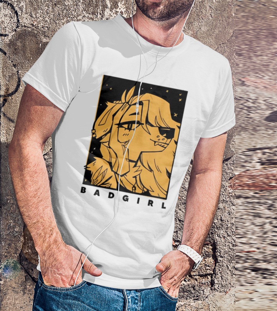 Doubledog Bad Girl Retro Cartoon Style T-Shirt