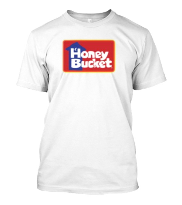 Honey Bucket Portable Restrooms Red And Yellow Branding T-Shirt