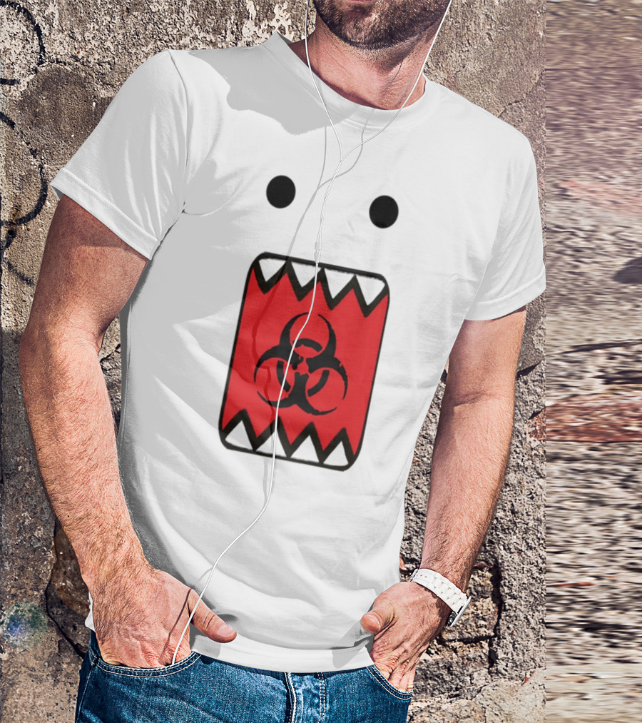 Romanceplanet Domo Kun Biohazard Symbol Design T-Shirt