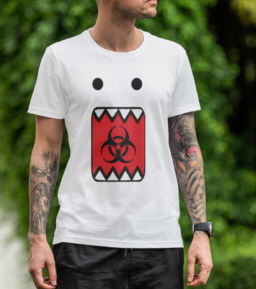 Romanceplanet Domo Kun Biohazard Symbol Design T-Shirt