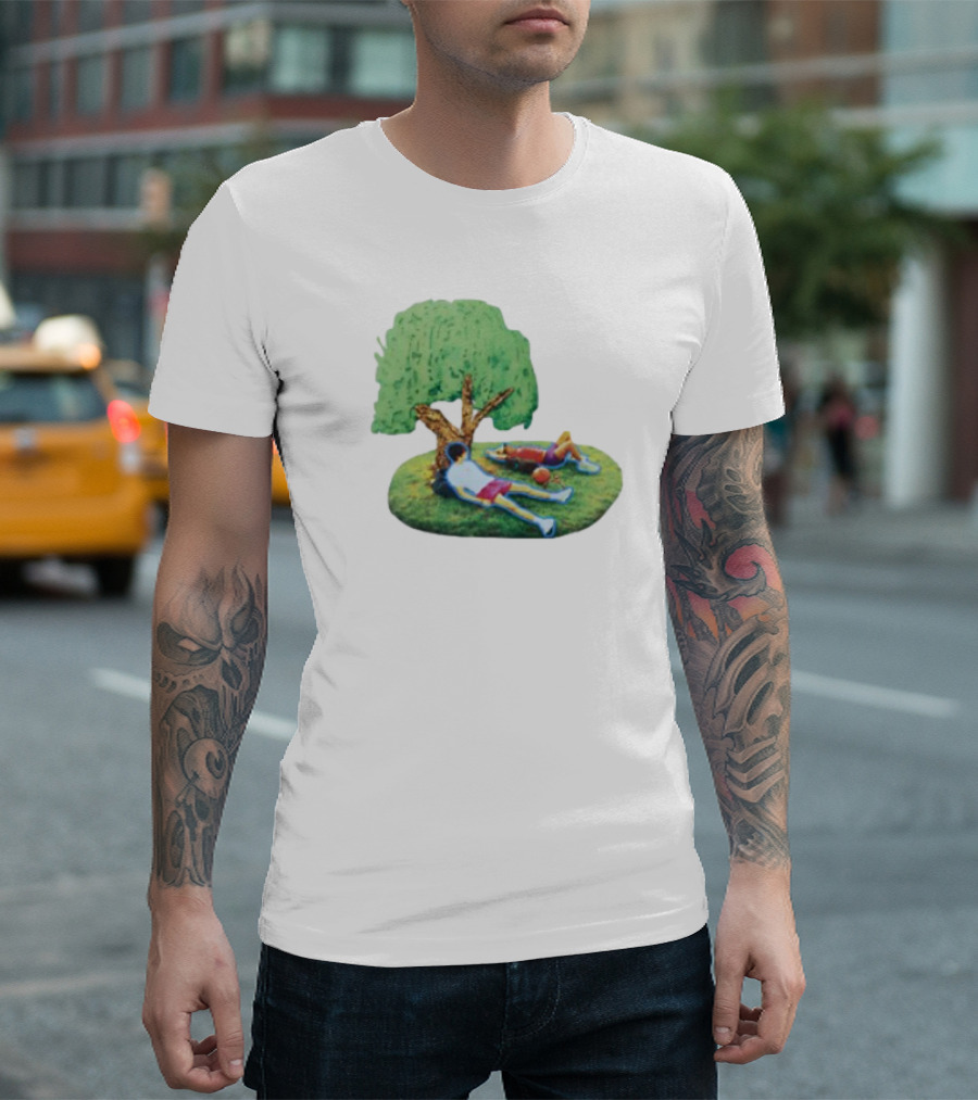 Slushynoobz Tree Relaxing Under Summer Shade With Friends T-Shirt