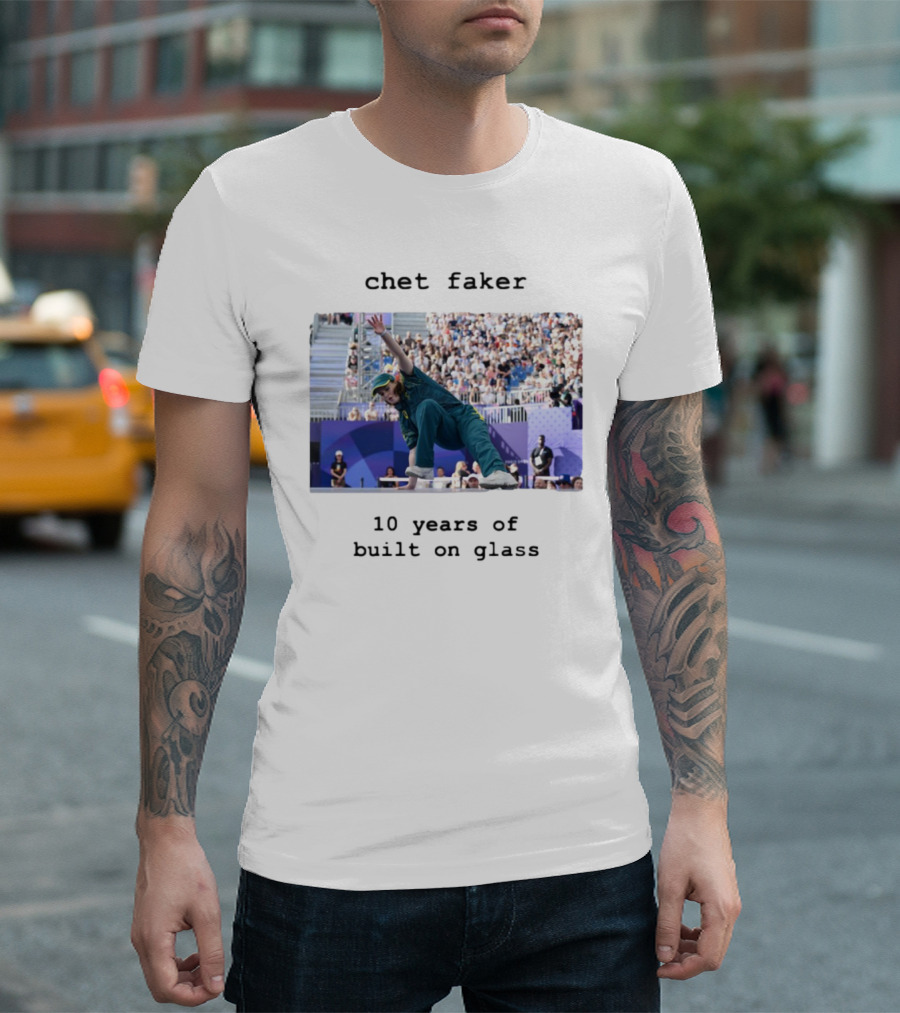 Chet Faker 10 Years Of Built On Glass Breakdancer Performance Event T-Shirt
