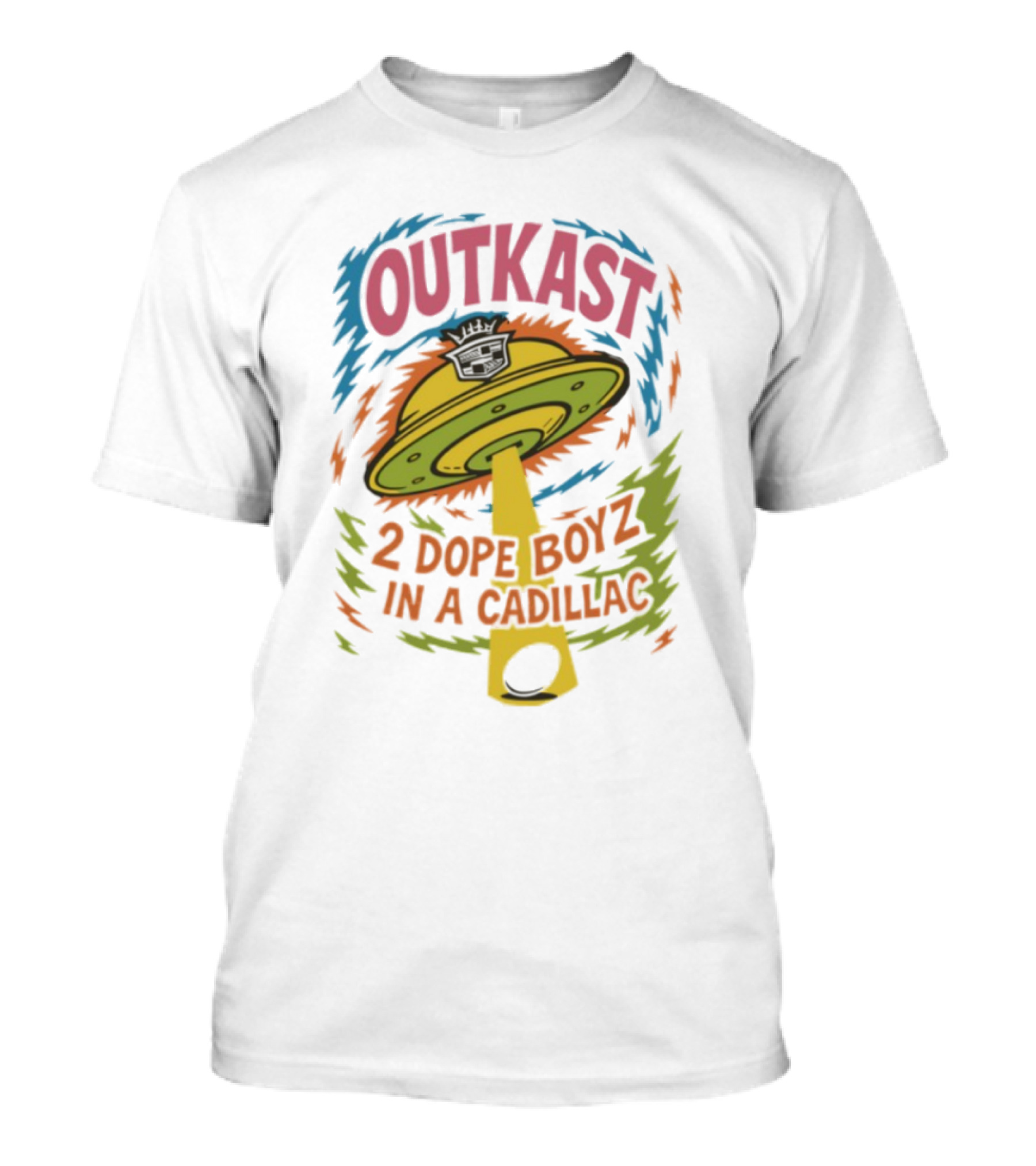 Outkast 2 Dope Boyz In A Cadillac UFO Yolk Eggs Tyrone T-Shirt