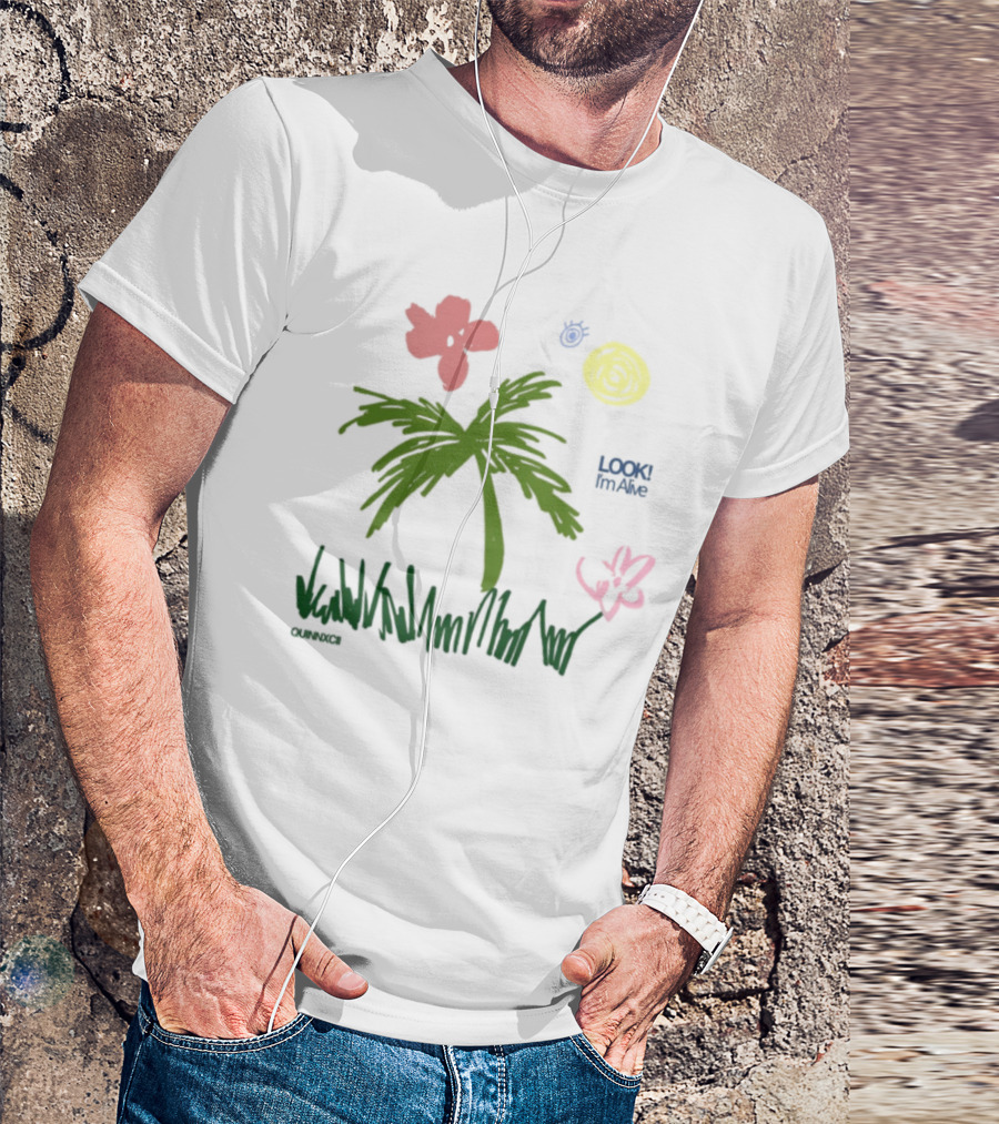 Quinnxcii Aloha Mood Palm Tree Album Cover Art T-Shirt