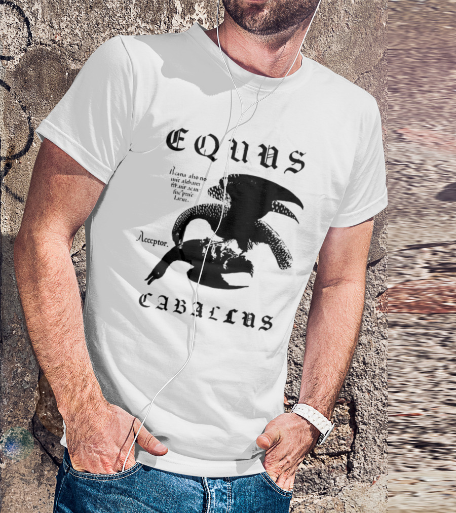 Equus Equi Caballus Latin Horse Text T-Shirt
