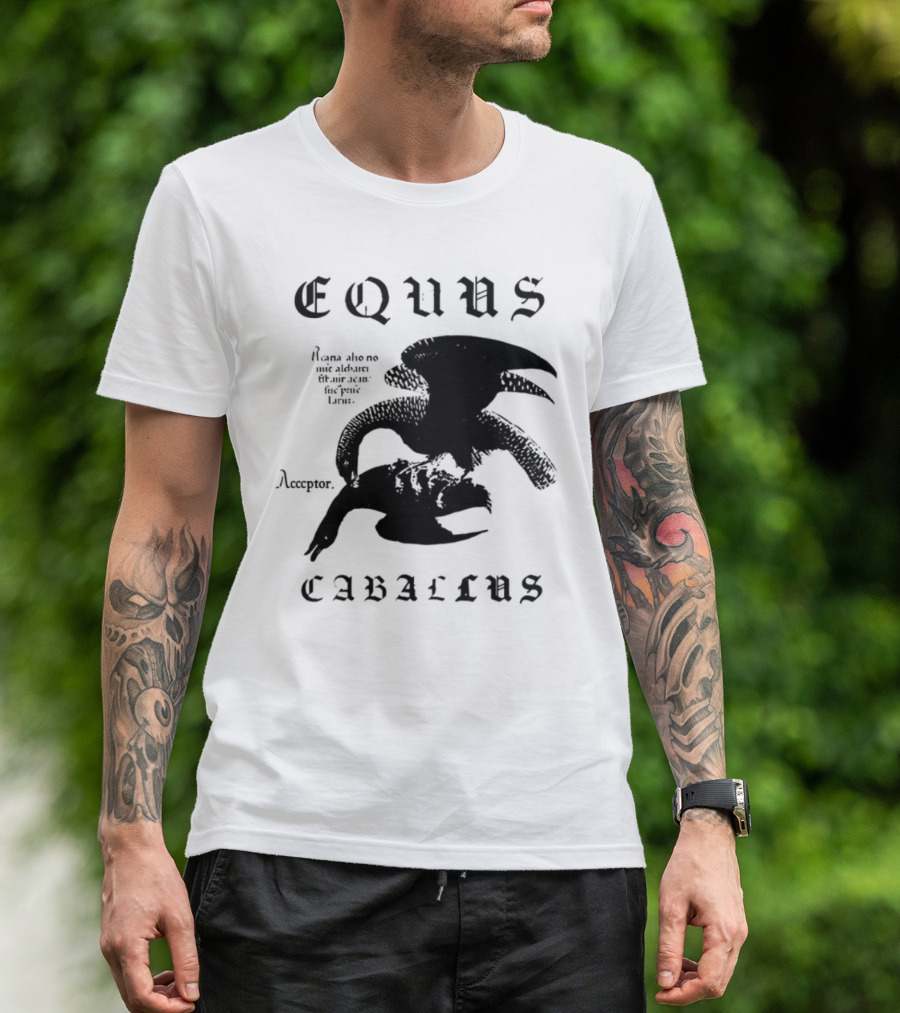 Equus Equi Caballus Latin Horse Text T-Shirt
