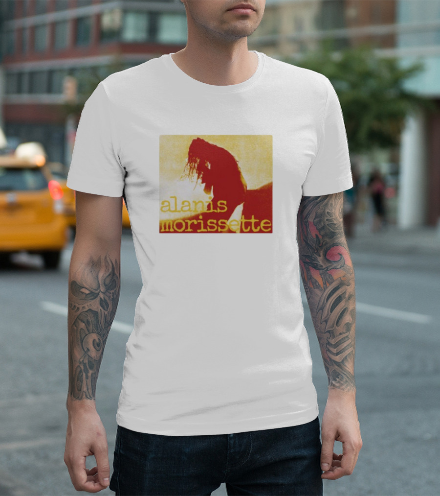 Alanis Morissette Yellow Vintage Silhouette T-Shirt