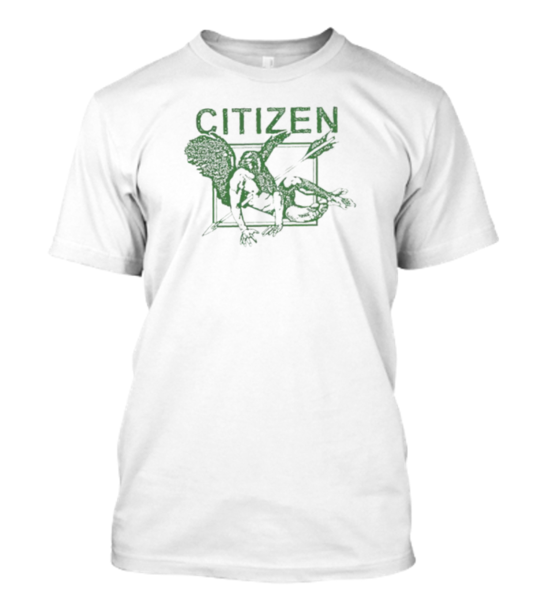 Citizen Wing Green Silhouette Baseball Blueprint T-Shirt