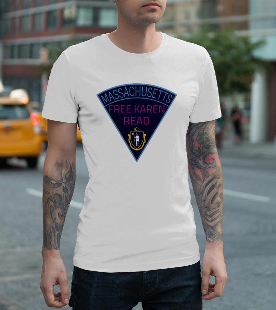 Massachusetts Free Karen Read Emblem Design T-Shirt