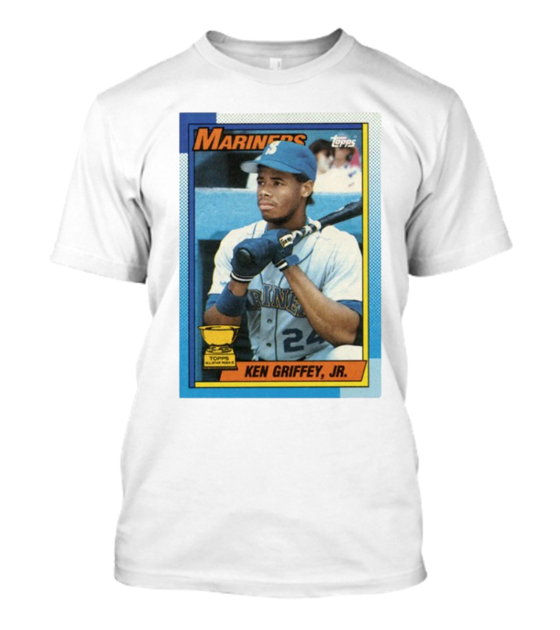 Mariners Ken Griffey Jr Topps All-Star Rookie Card T-Shirt