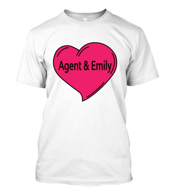 Agent & Emily Pink Heart T-Shirt