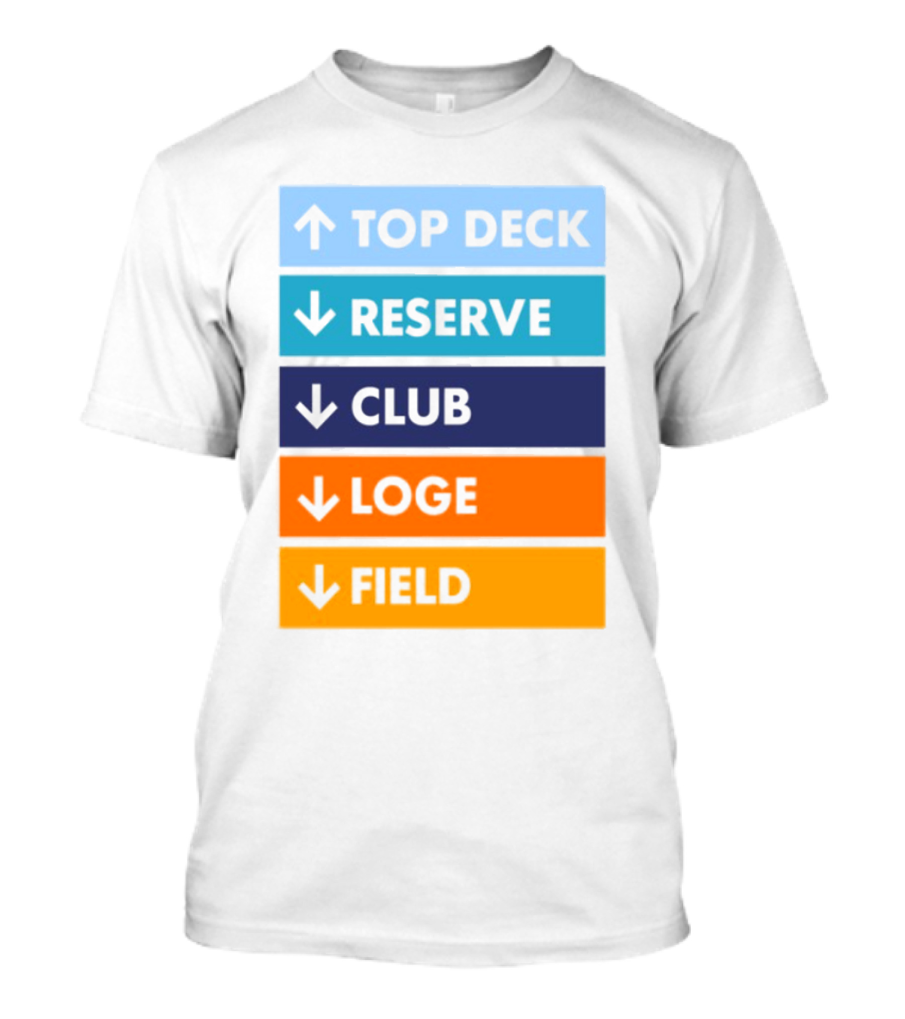 Top Deck Reserve Club Loge Field T-Shirt