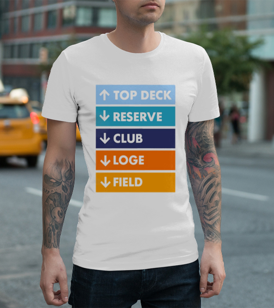 Top Deck Reserve Club Loge Field T-Shirt