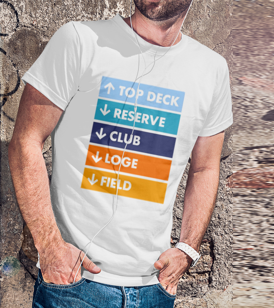 Top Deck Reserve Club Loge Field T-Shirt