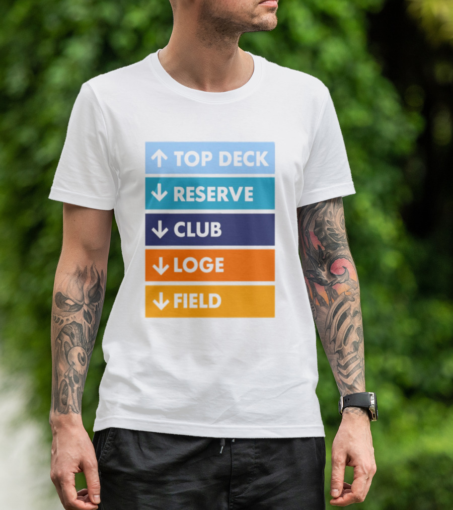 Top Deck Reserve Club Loge Field T-Shirt
