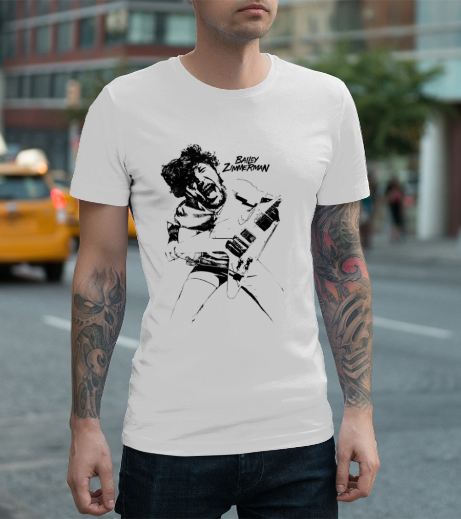 Bailey Scream Classic Ghost Mask Drawing T-Shirt