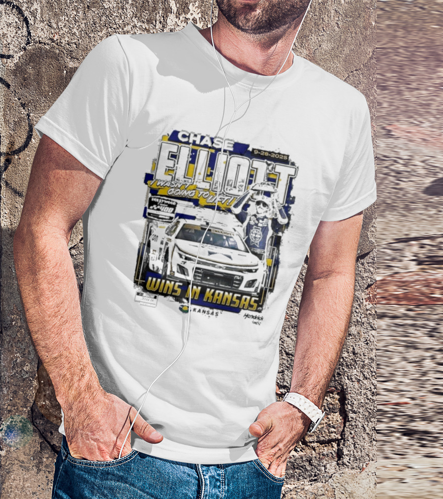Chase Elliott Wins In Kansas 9-28-2025 I Wasn't Going To Lift 2025 Hollywood Casino 400 Race Winner NASCAR T-Shirt