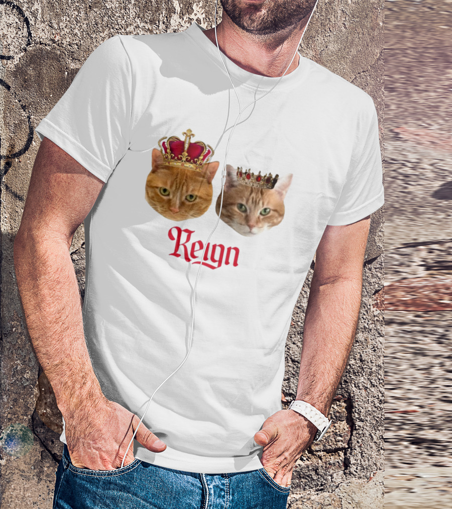 Coach Cat Reign Regal Crowned Feline Kings T-Shirt