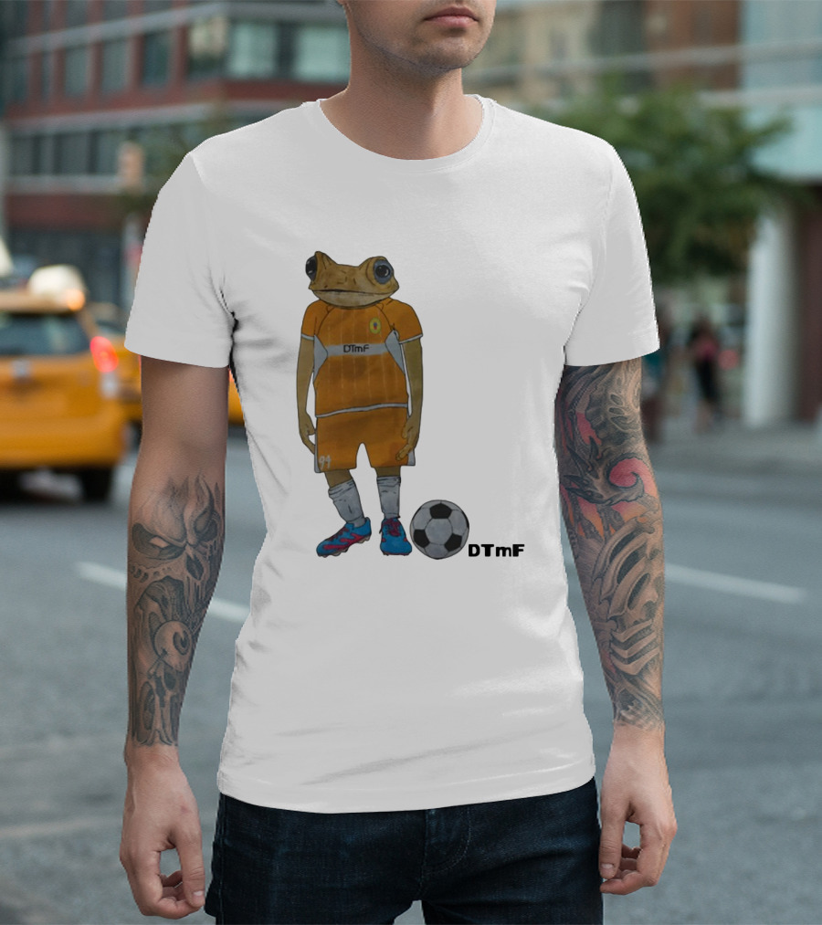 Dtmf 91 Frog Soccer Player with Ball T-Shirt