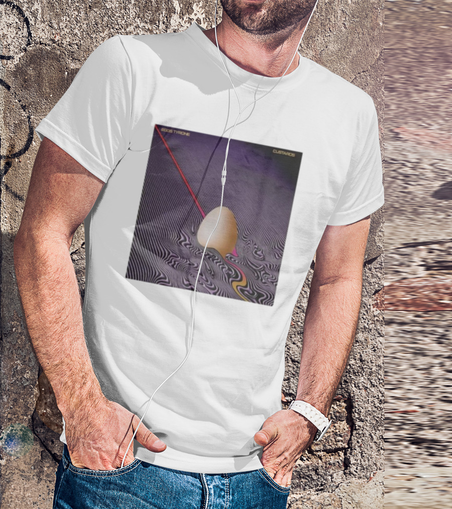 Eggs Tyrone Custards Optical Illusion Stripes With Egg T-Shirt