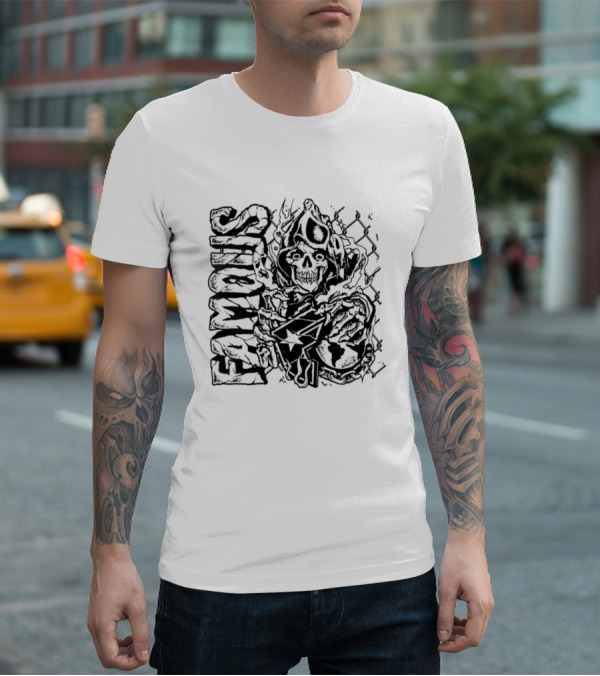 Famous Hardcore Creature Illustration T-Shirt